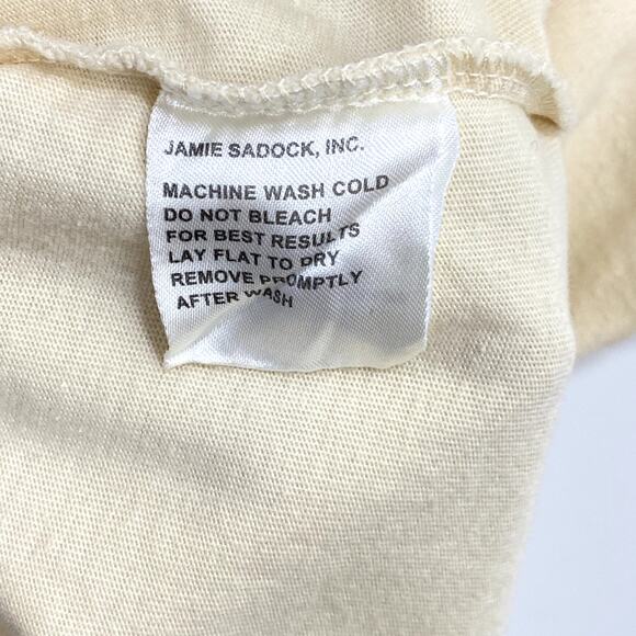 Jamie Sadock Tank Top Women's XL Beige Sleeveless Zipper Collared Golf Top - Picture 7 of 8